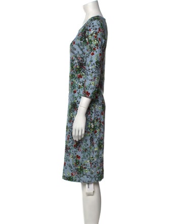 Erdem Floral Print Knee-Length Dress