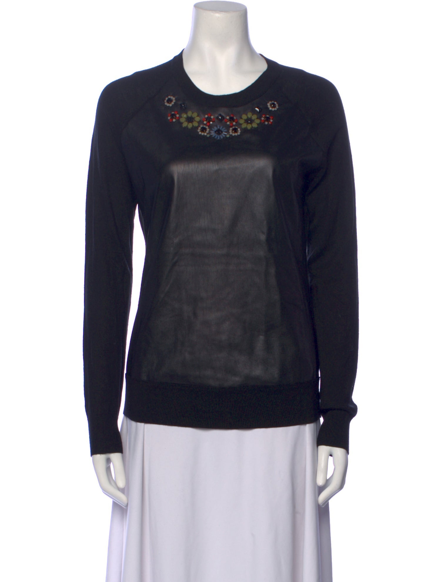 Erdem Graphic Print Crew Neck Sweater