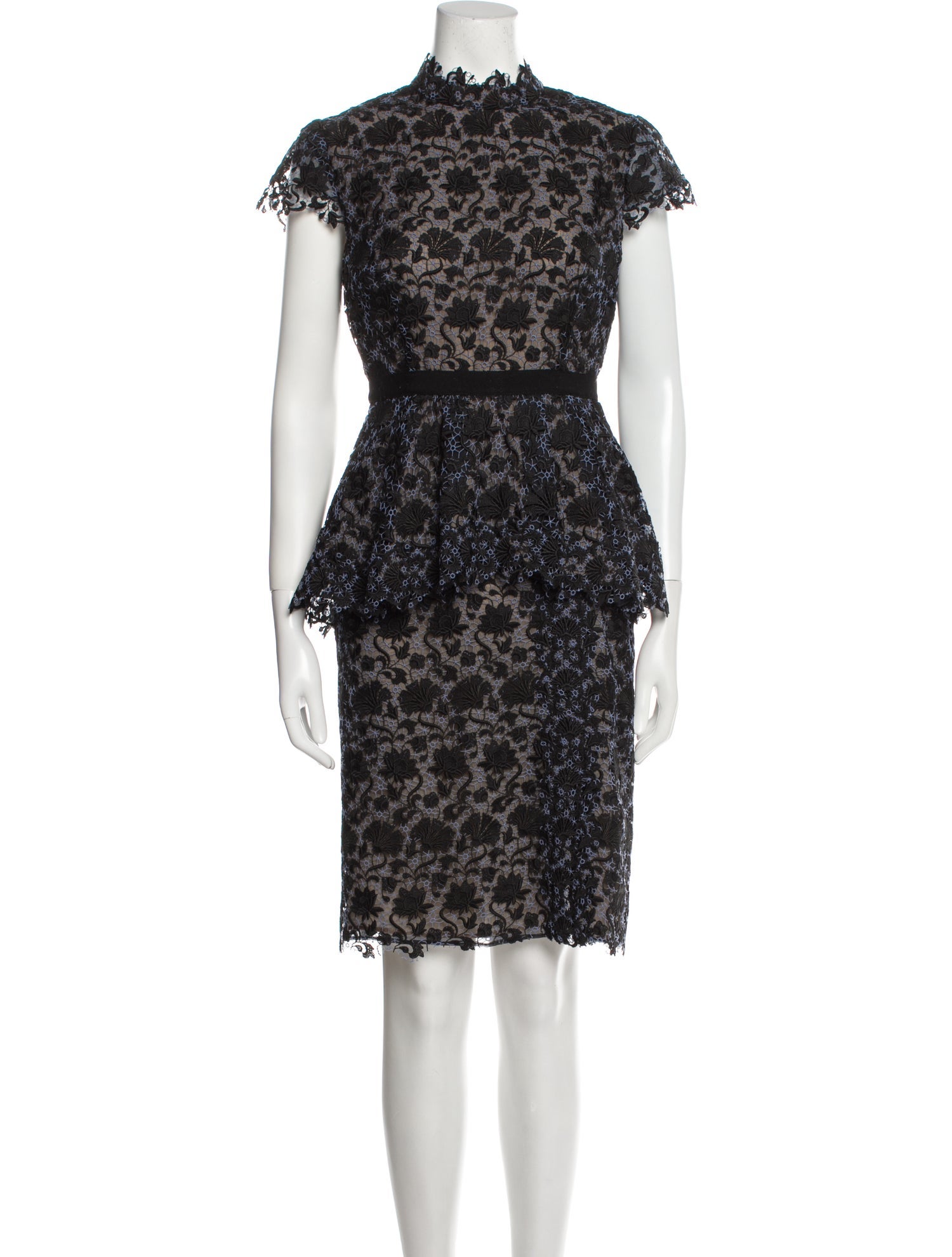 Erdem Lace Pattern Embroidered Accent Skirt Set
