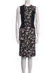 Erdem Floral Print Knee-Length Dress