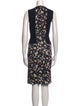 Erdem Floral Print Knee-Length Dress