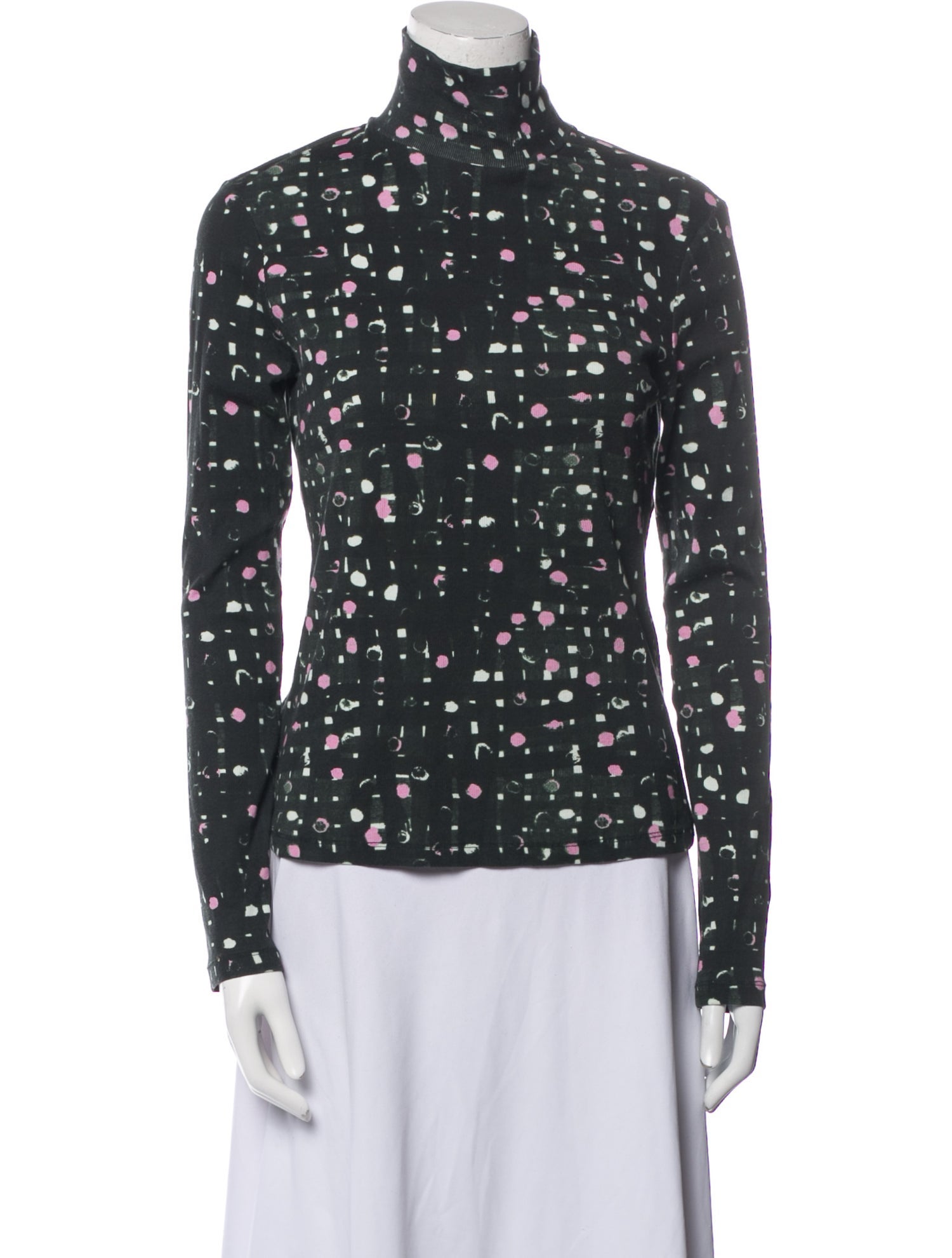 Erdem Floral Print Turtleneck Sweater