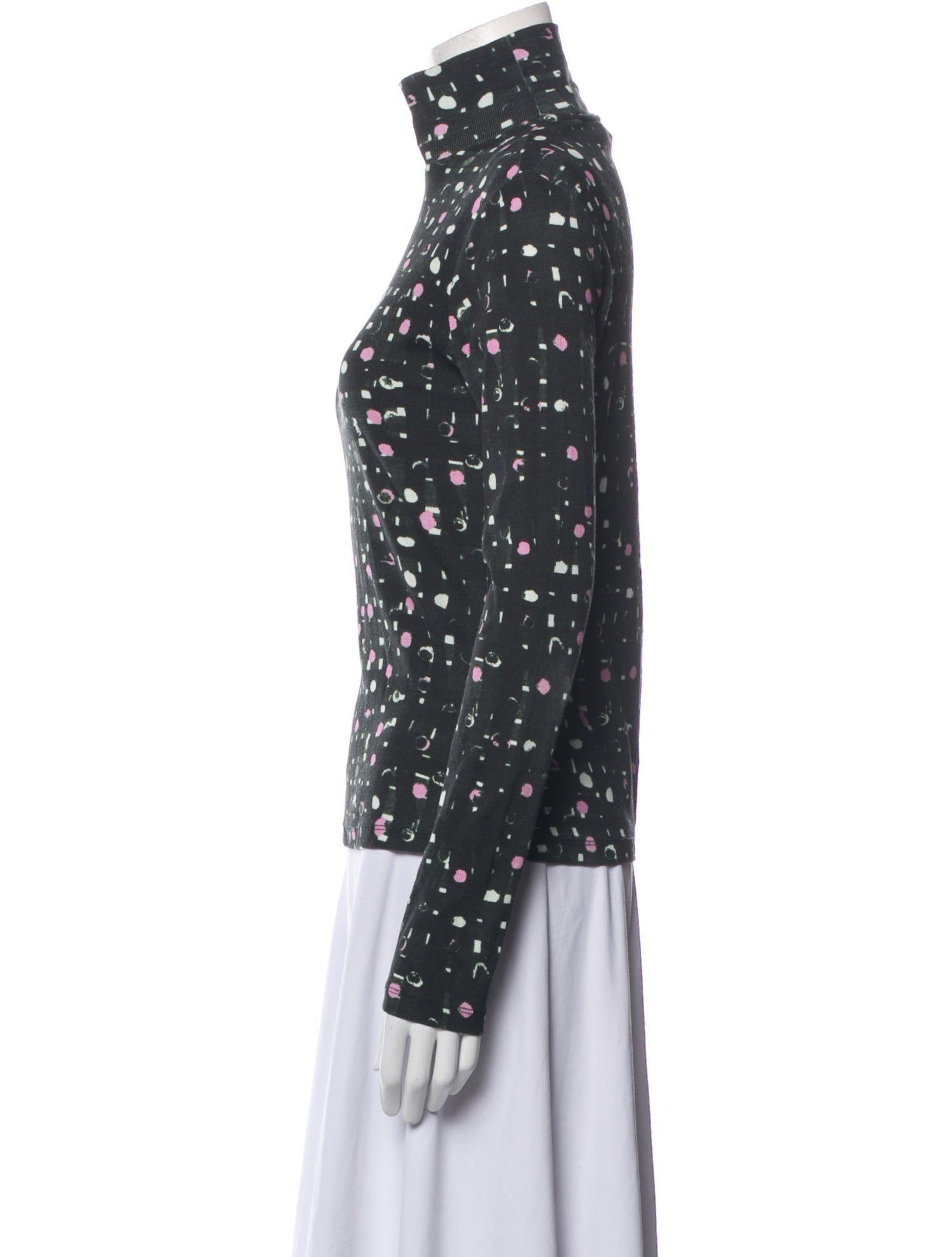 Erdem Floral Print Turtleneck Sweater