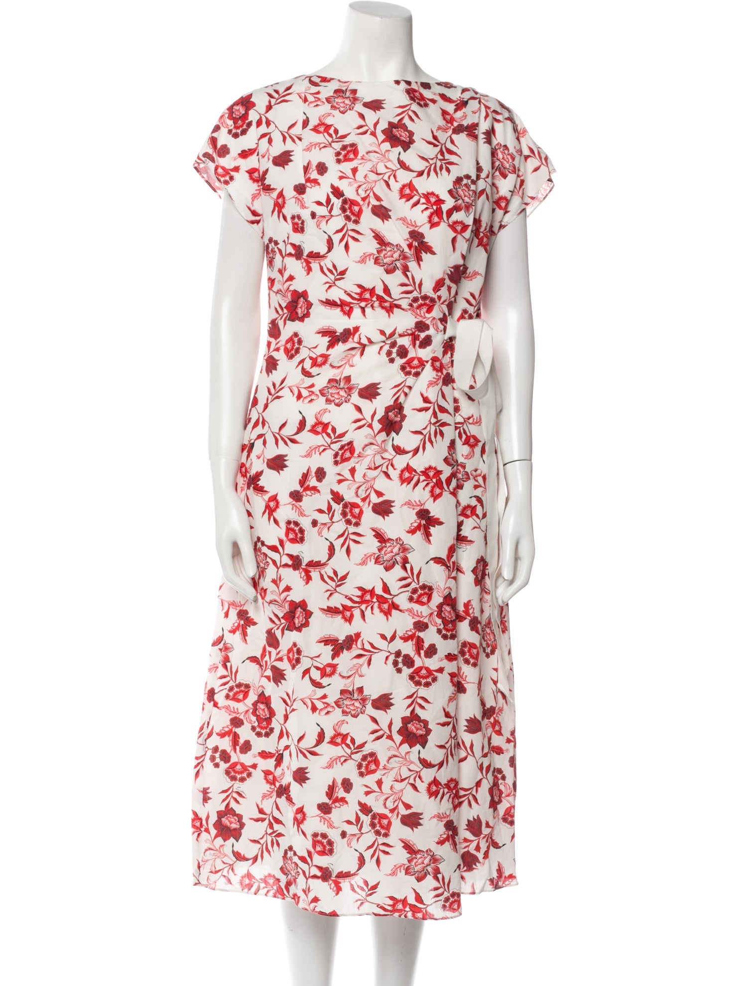 Erdem Floral Print Midi Length Dress