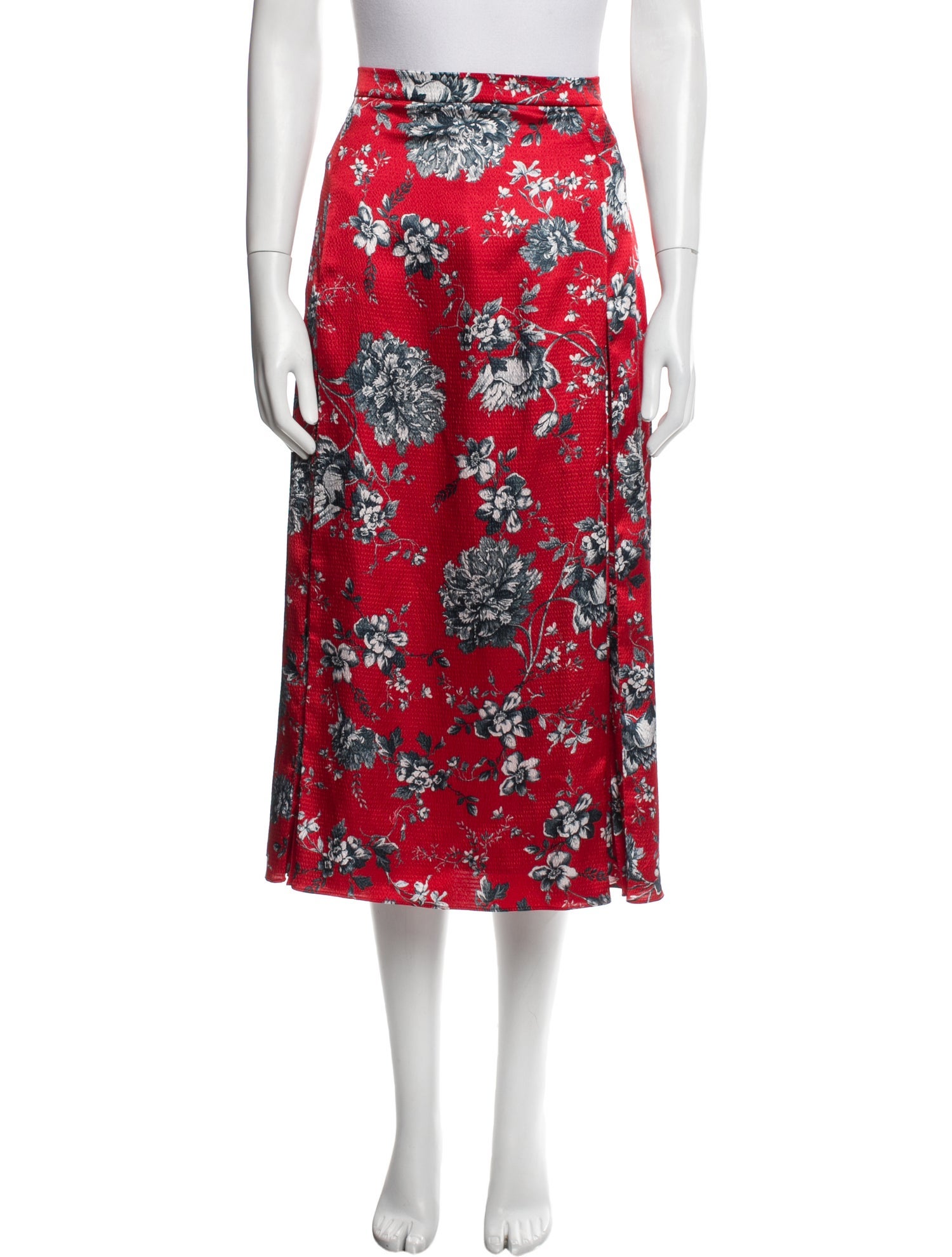 Erdem Floral Print Midi Length Skirt