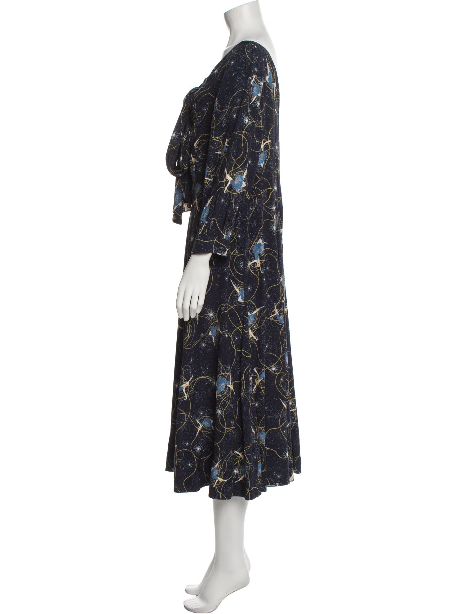 Erdem Printed Midi Length Dress w/ Tags