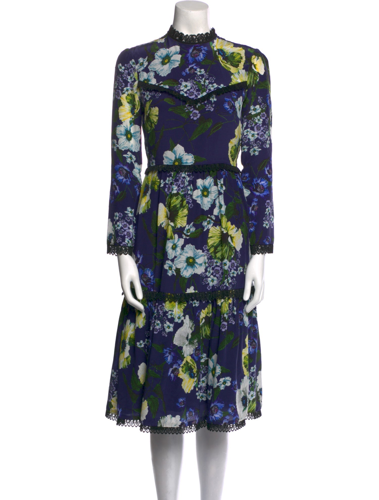 Erdem Silk Midi Length Dress
