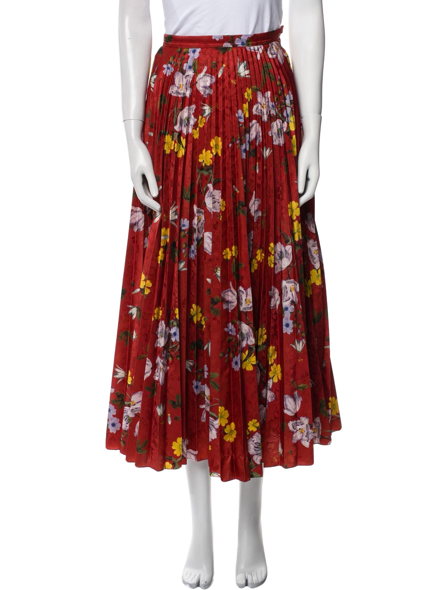 Erdem Floral Print Midi Length Skirt