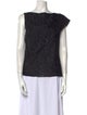 Erdem Bateau Neckline Sleeveless Top