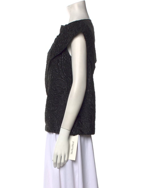 Erdem Bateau Neckline Sleeveless Top