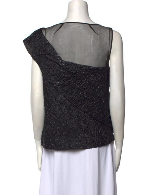 Erdem Bateau Neckline Sleeveless Top