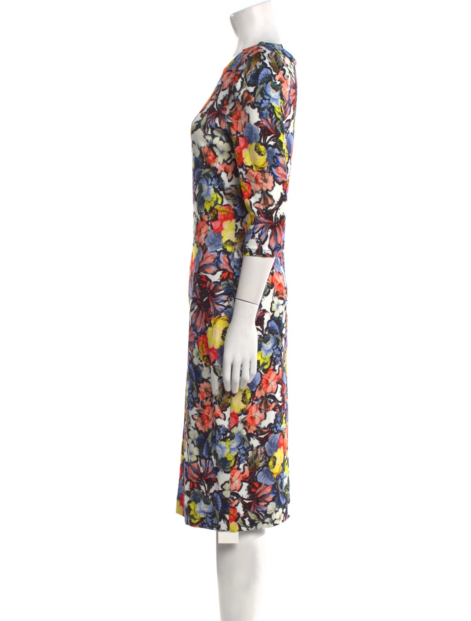 Erdem Floral Print Midi Length Dress