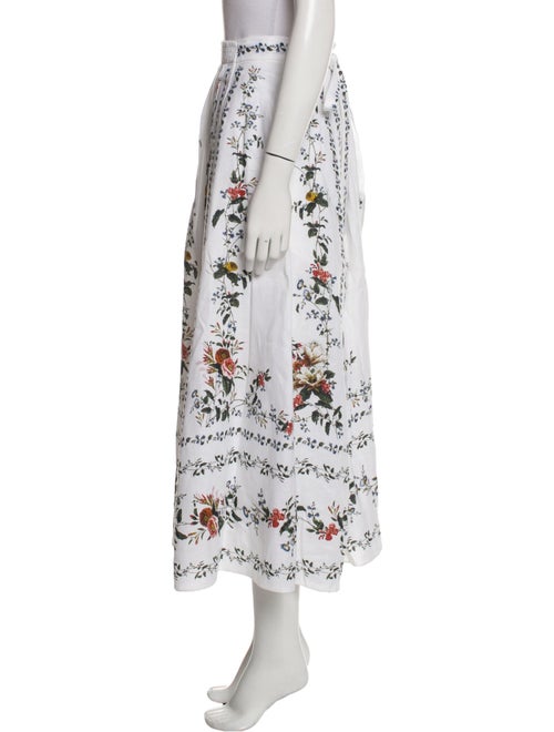 Erdem Linen Midi Length Skirt