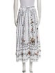 Erdem Linen Midi Length Skirt