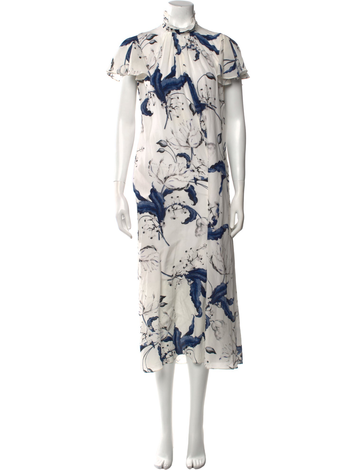 Erdem Silk Printed Jumpsuit