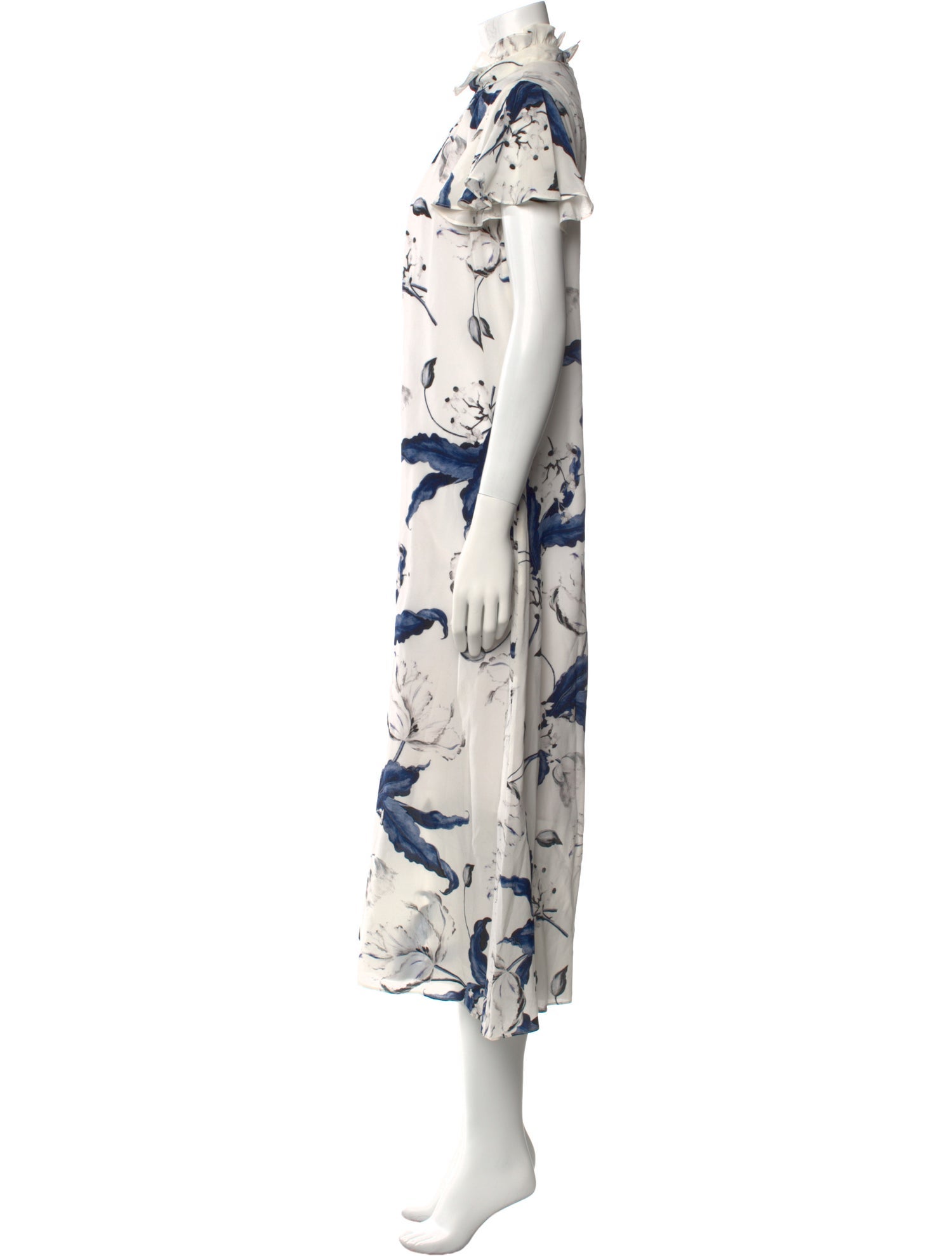 Erdem Silk Printed Jumpsuit