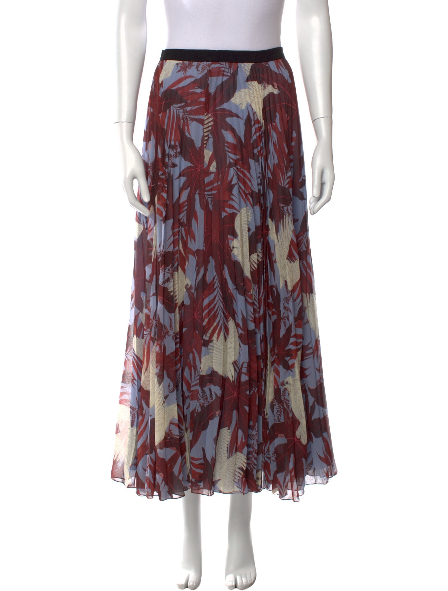 Erdem Printed Midi Length Skirt