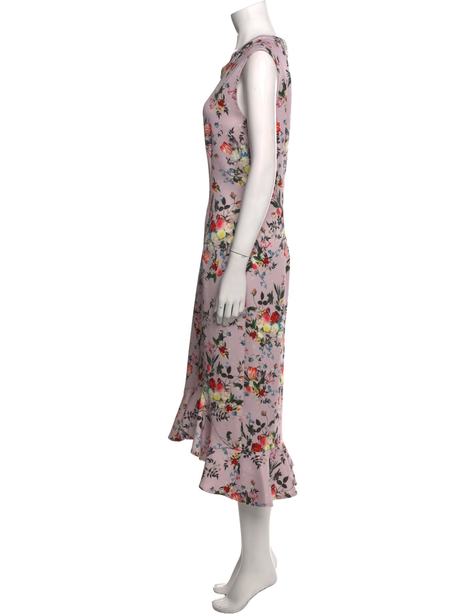 Erdem Floral Print Long Dress
