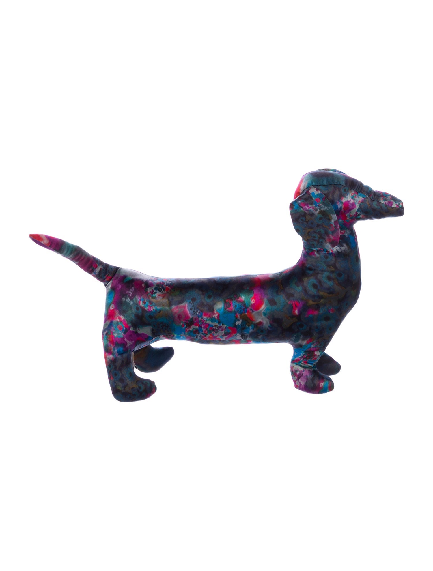 Erdem Silk Printed Dachshund Plush Toy