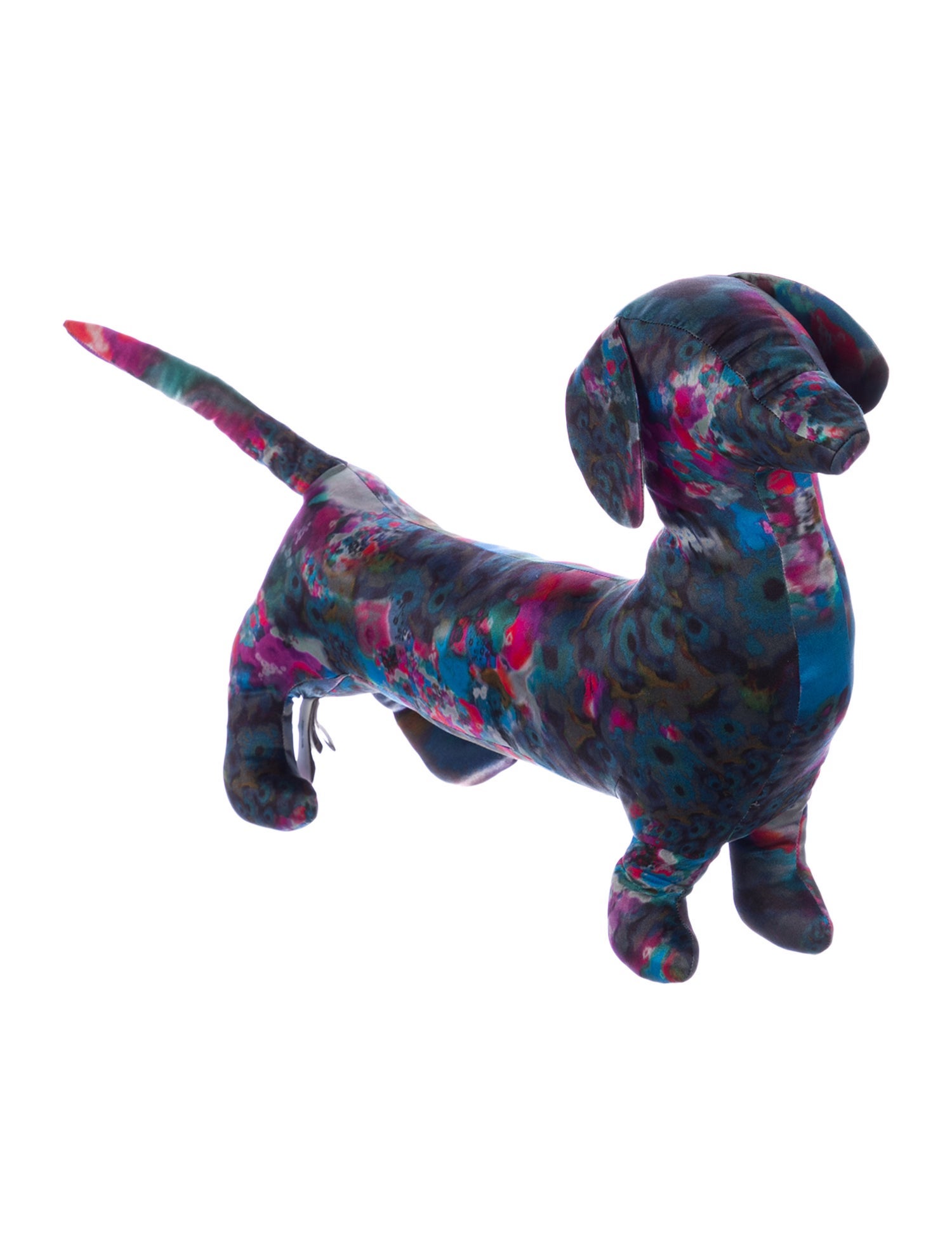 Erdem Silk Printed Dachshund Plush Toy