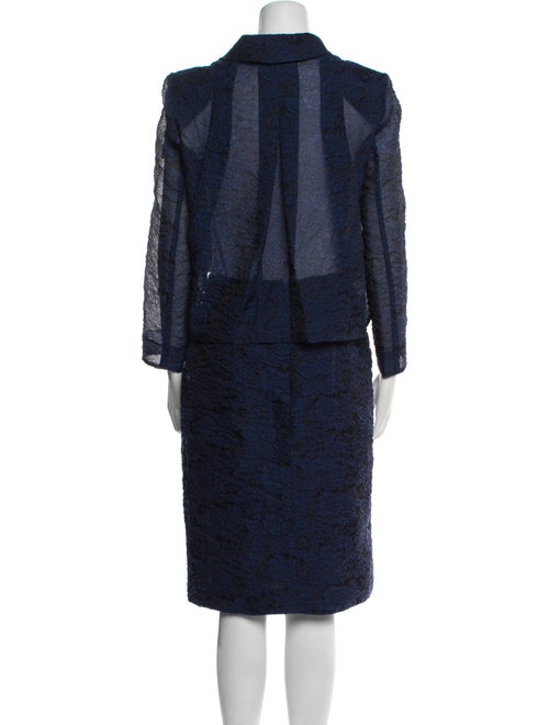 Erdem Mesh Accents Skirt Suit
