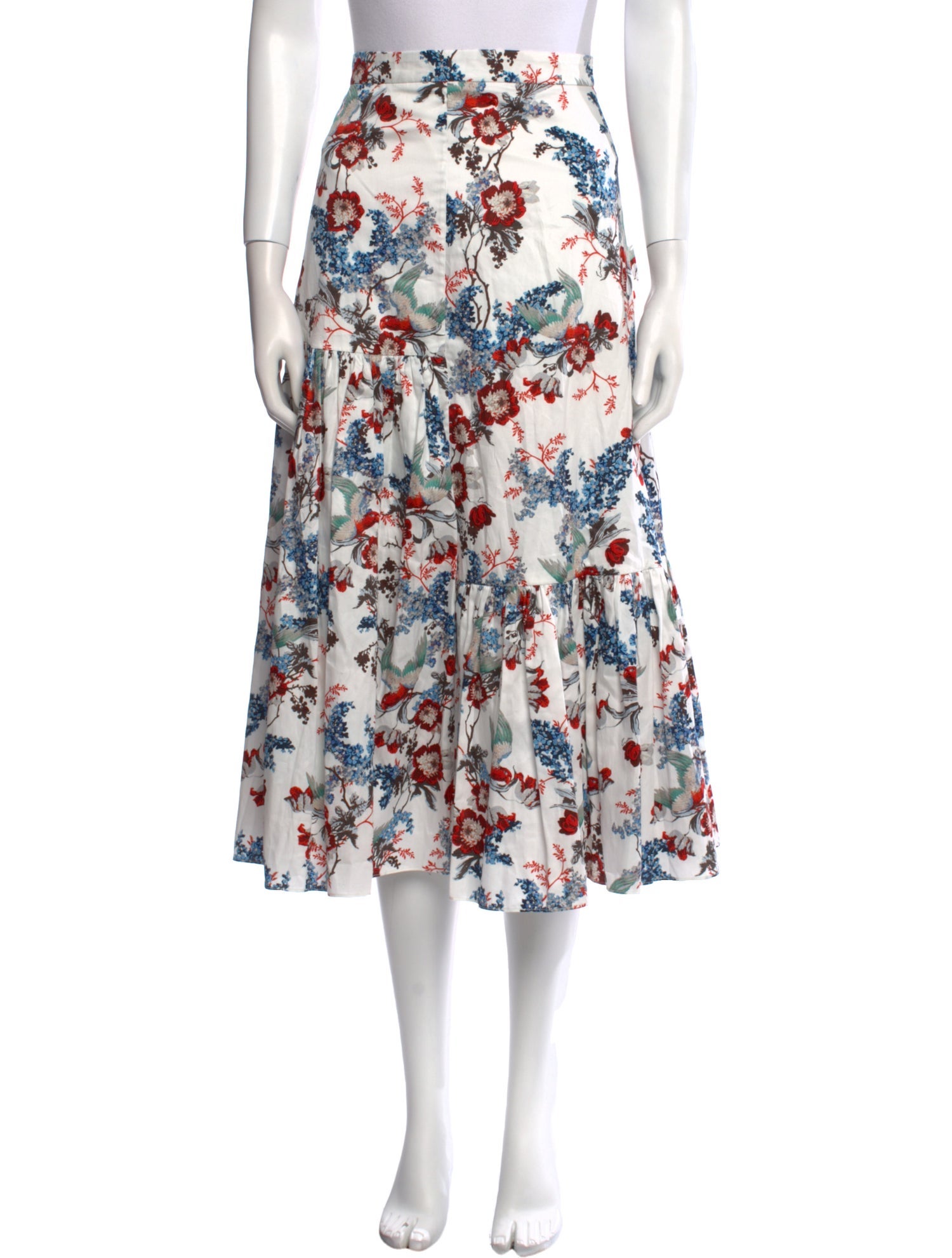 Erdem Floral Print Midi Length Skirt w/ Tags