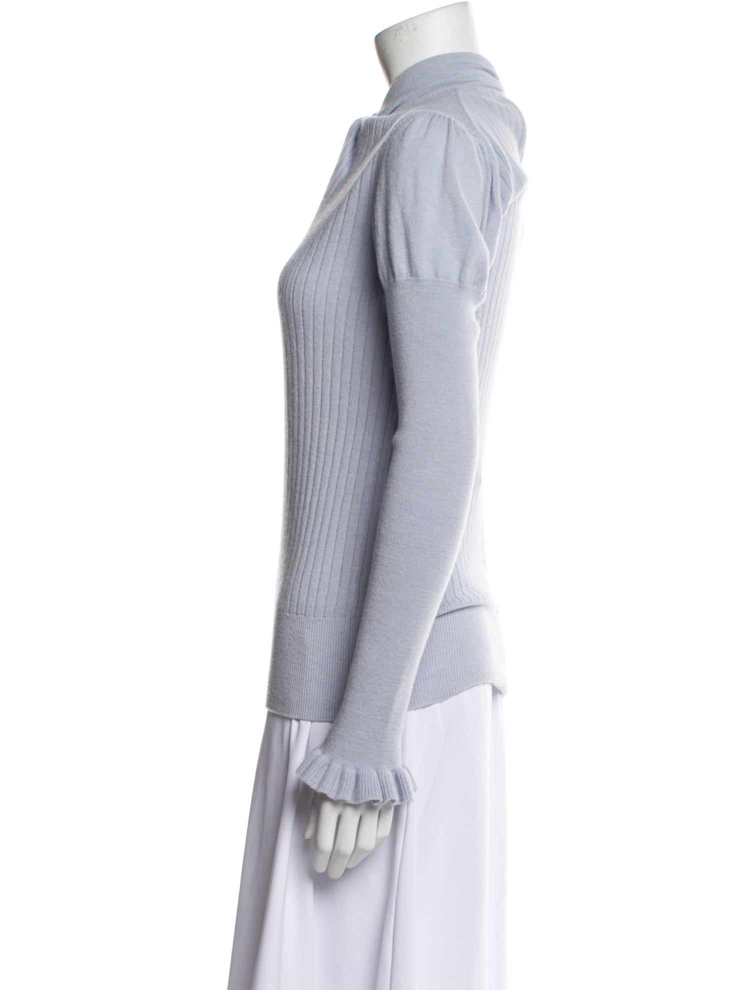 Erdem Merino Wool Mock Neck Sweater