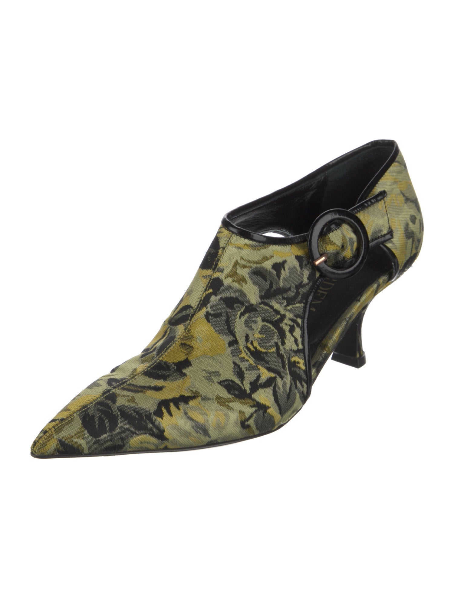 Erdem Canvas Printed D'Orsay Pumps