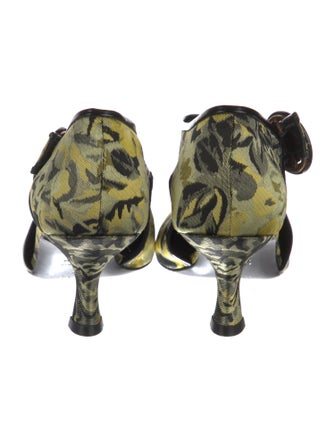 Erdem Canvas Printed D'Orsay Pumps