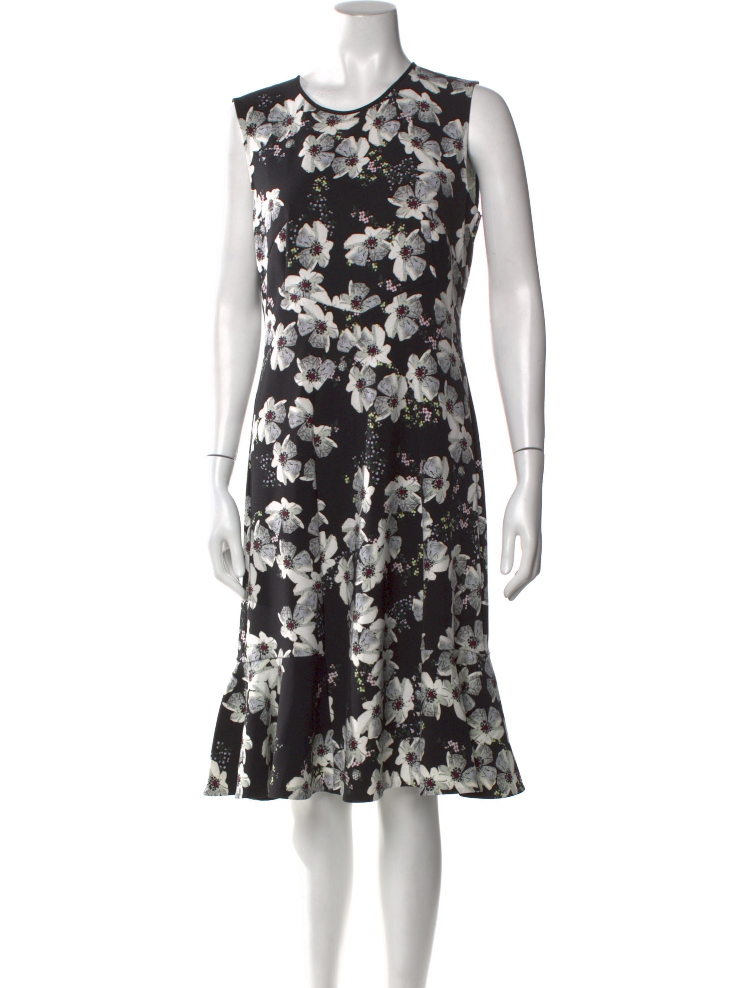 Erdem Floral Print Midi Length Dress