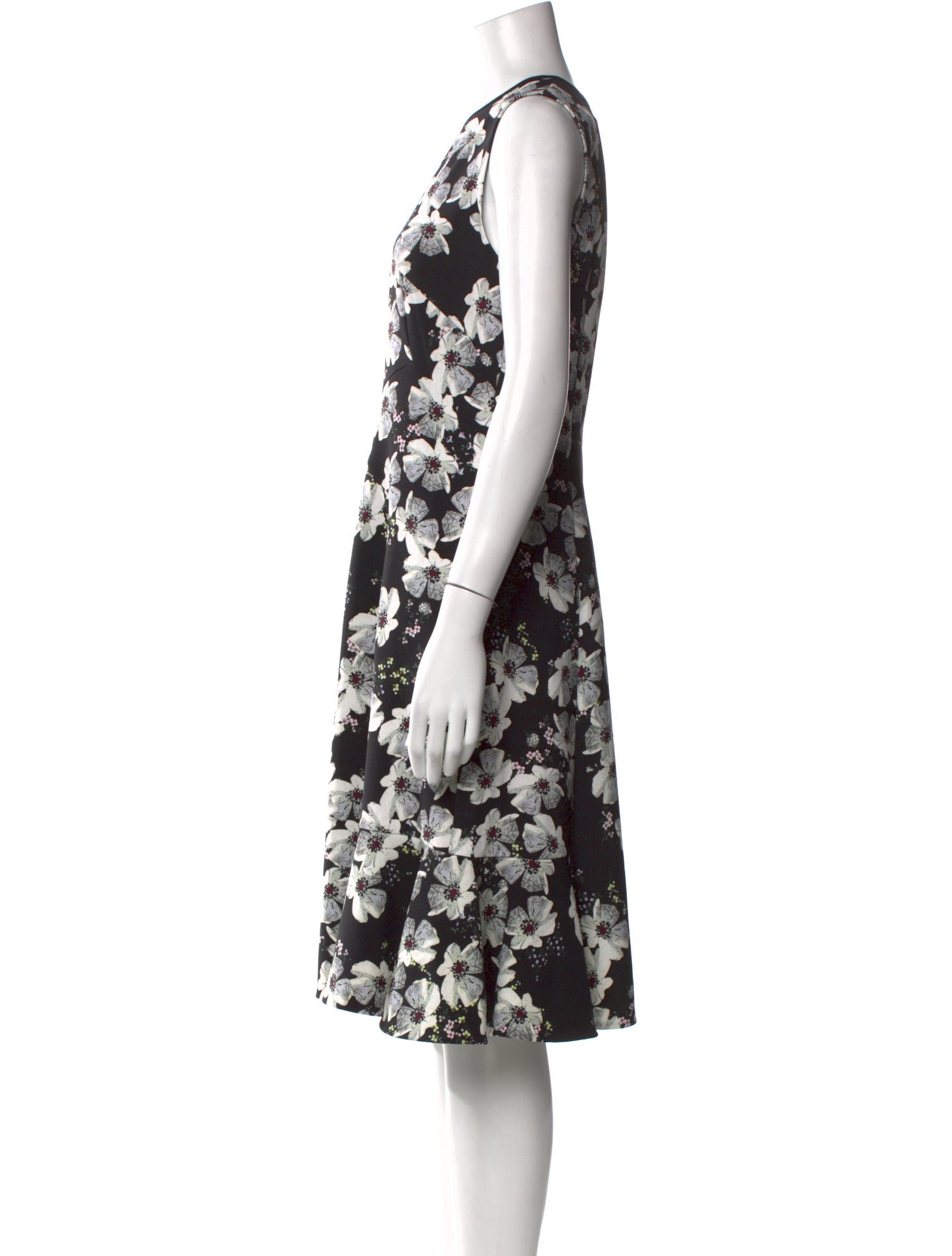 Erdem Floral Print Midi Length Dress