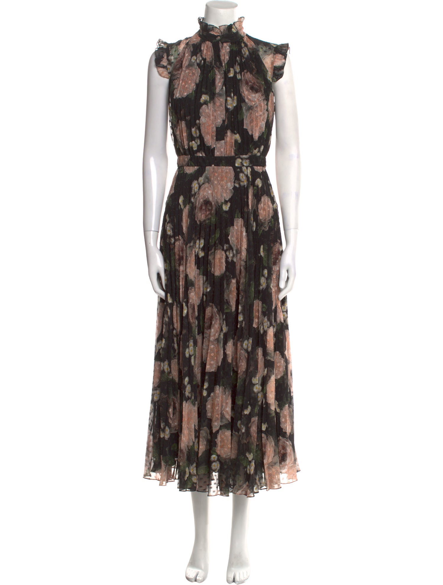 Erdem Floral Print Long Dress