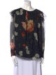 Erdem Silk Floral Print Blouse