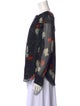 Erdem Silk Floral Print Blouse