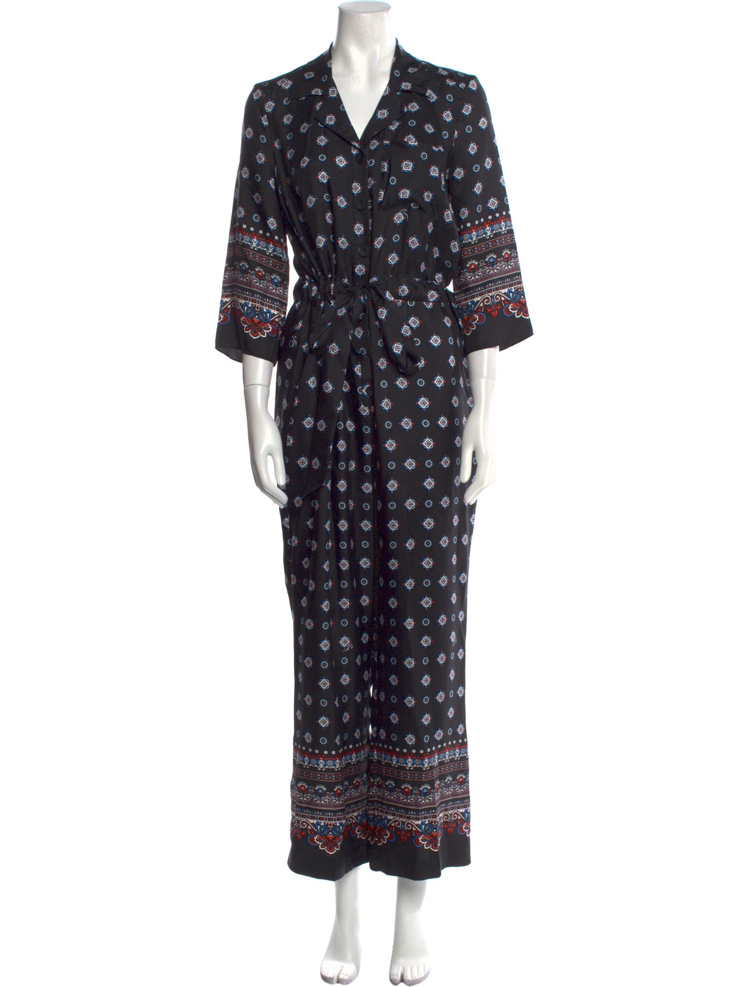 Erdem Silk Printed Jumpsuit