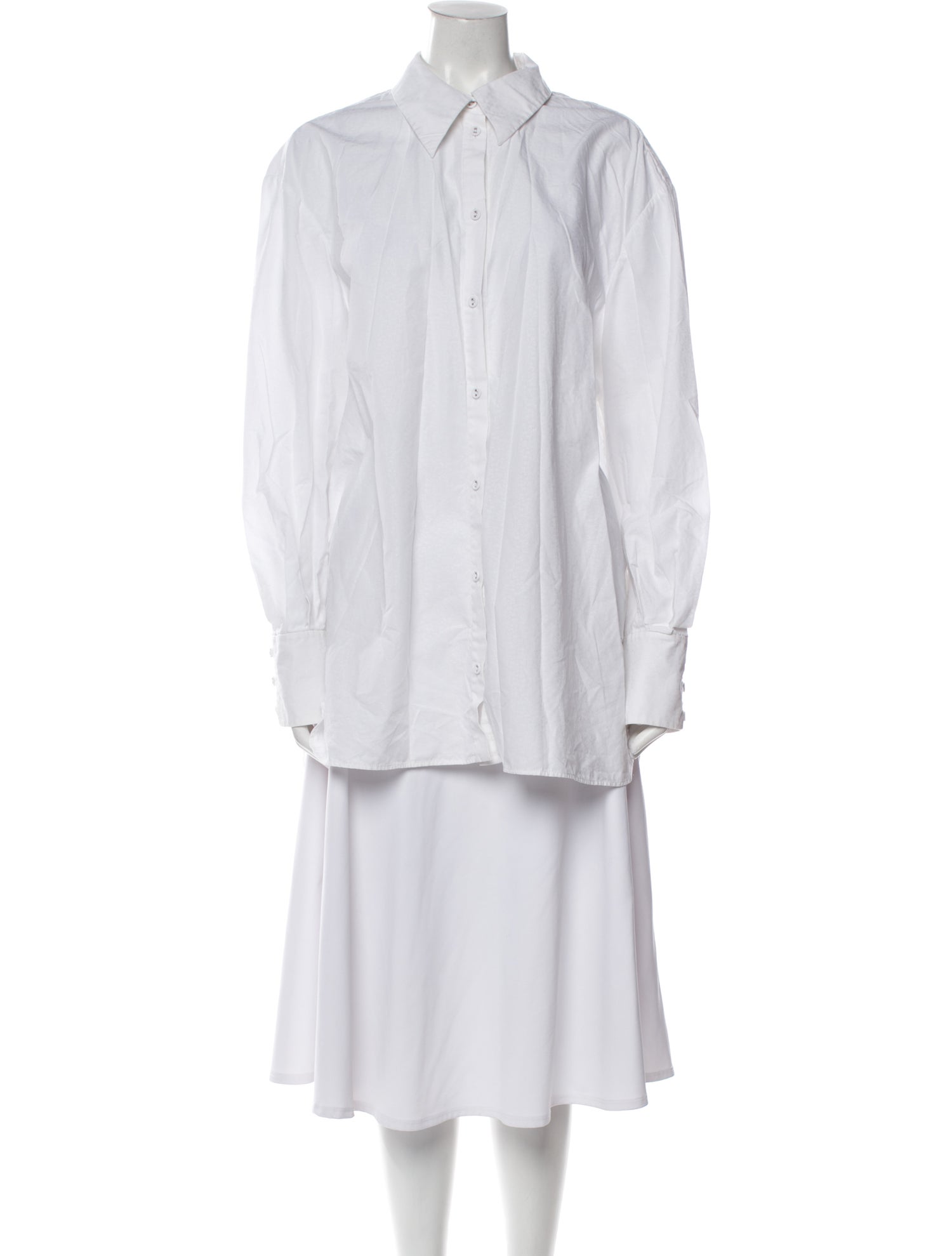 Erdem Long Sleeve Button-Up Top