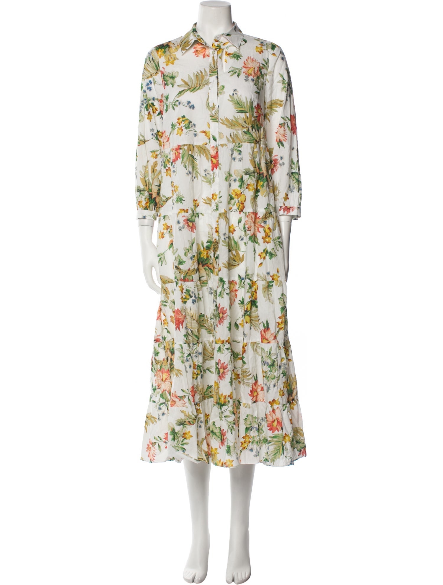 Erdem Floral Print Long Dress
