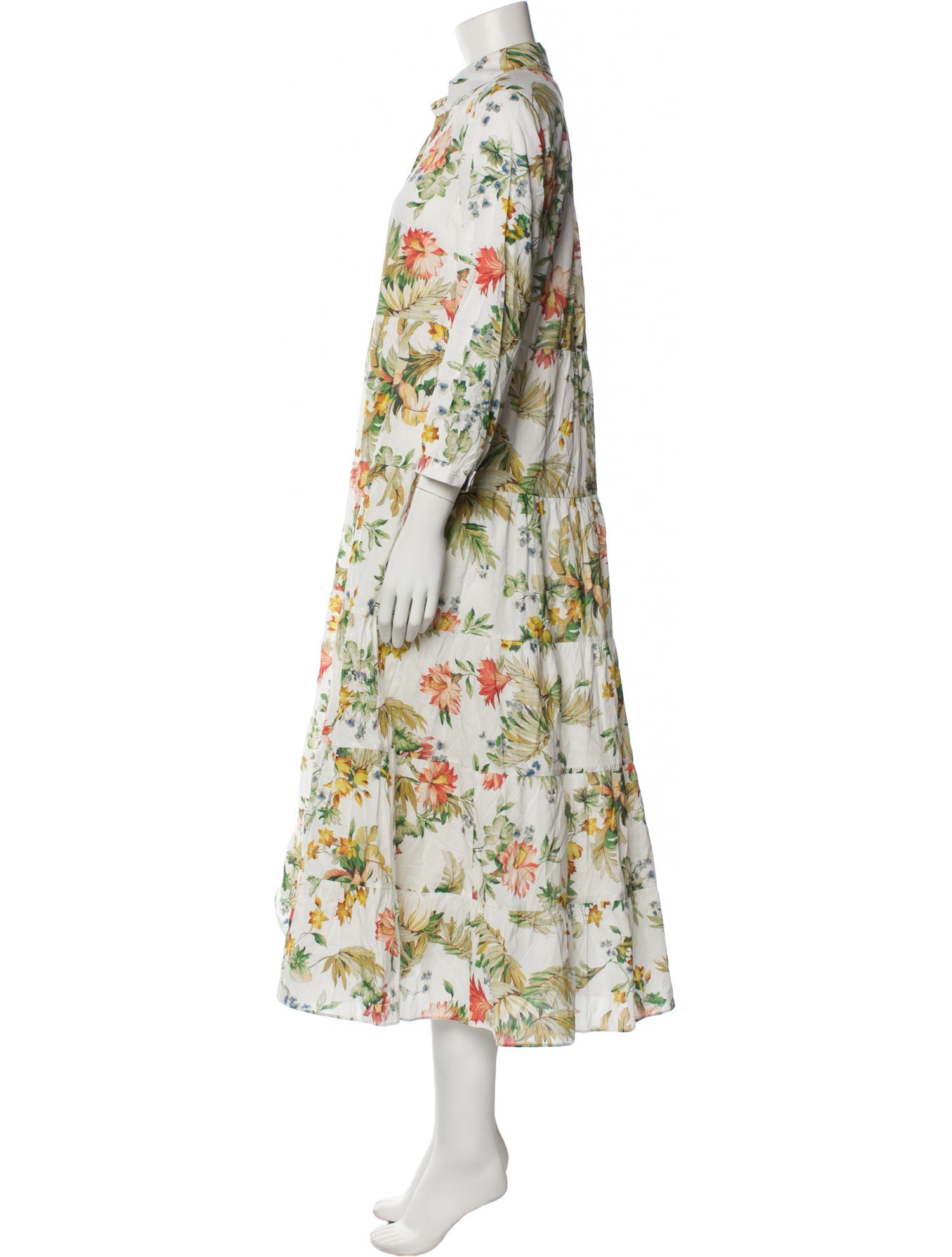 Erdem Floral Print Long Dress