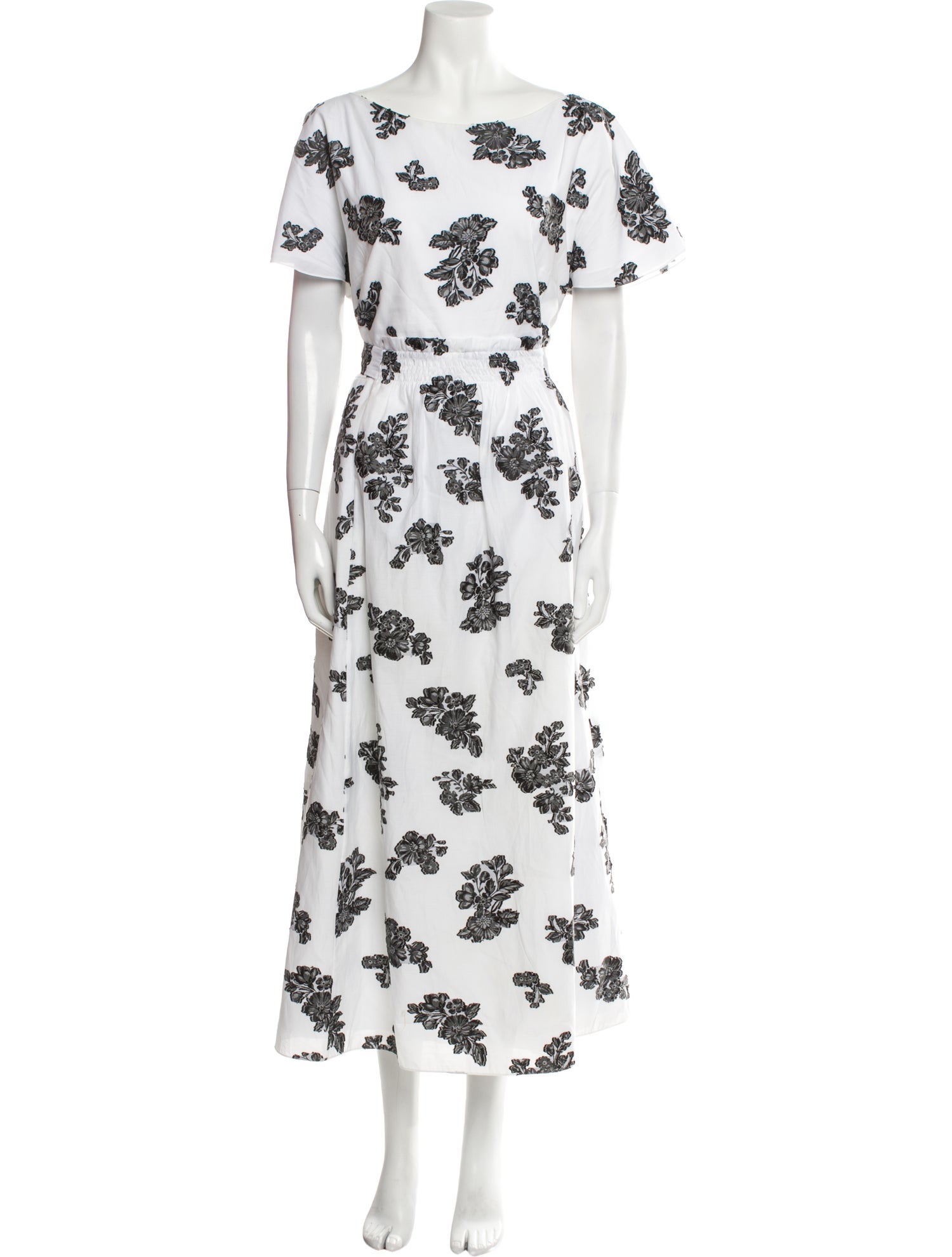 Erdem Floral Print Long Dress