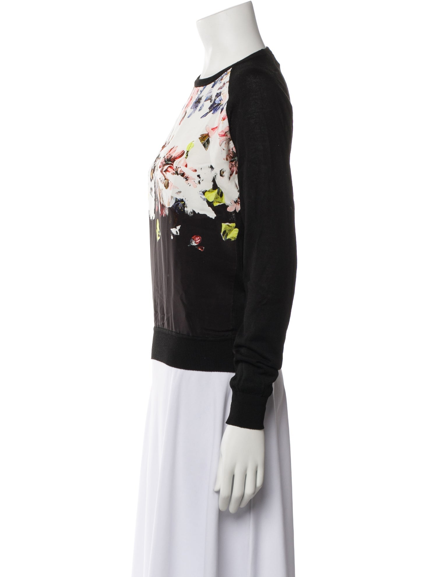 Erdem Floral Print Crew Neck Sweater