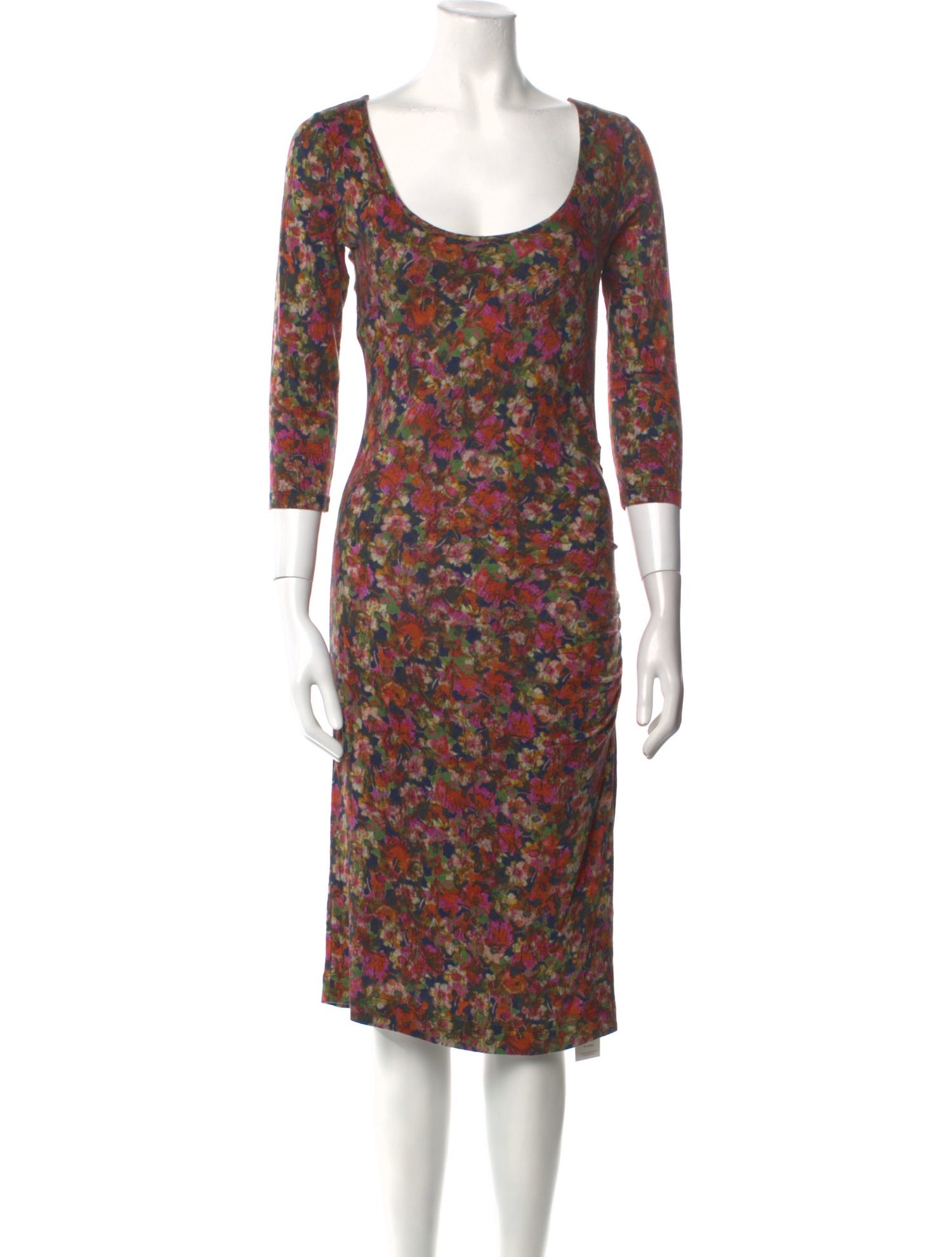 Erdem Floral Print Midi Length Dress