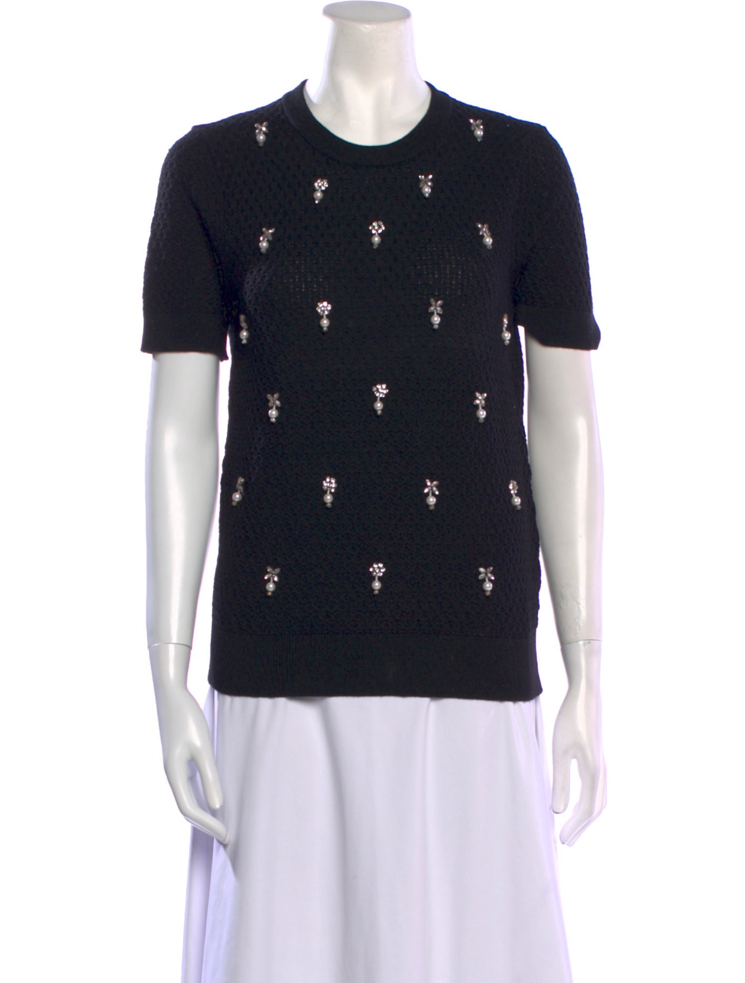 Erdem Merino Wool Crew Neck Sweater