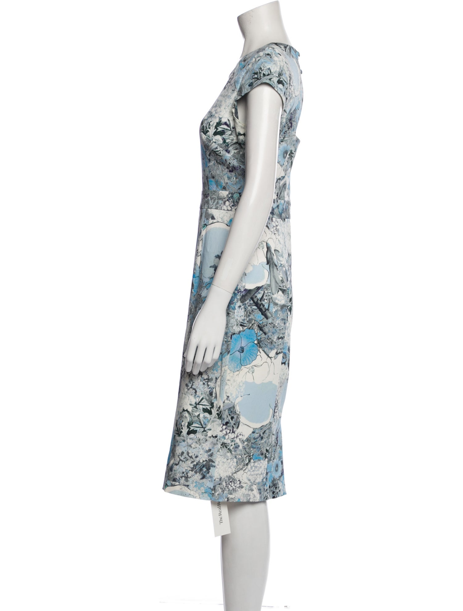 Erdem Floral Print Midi Length Dress