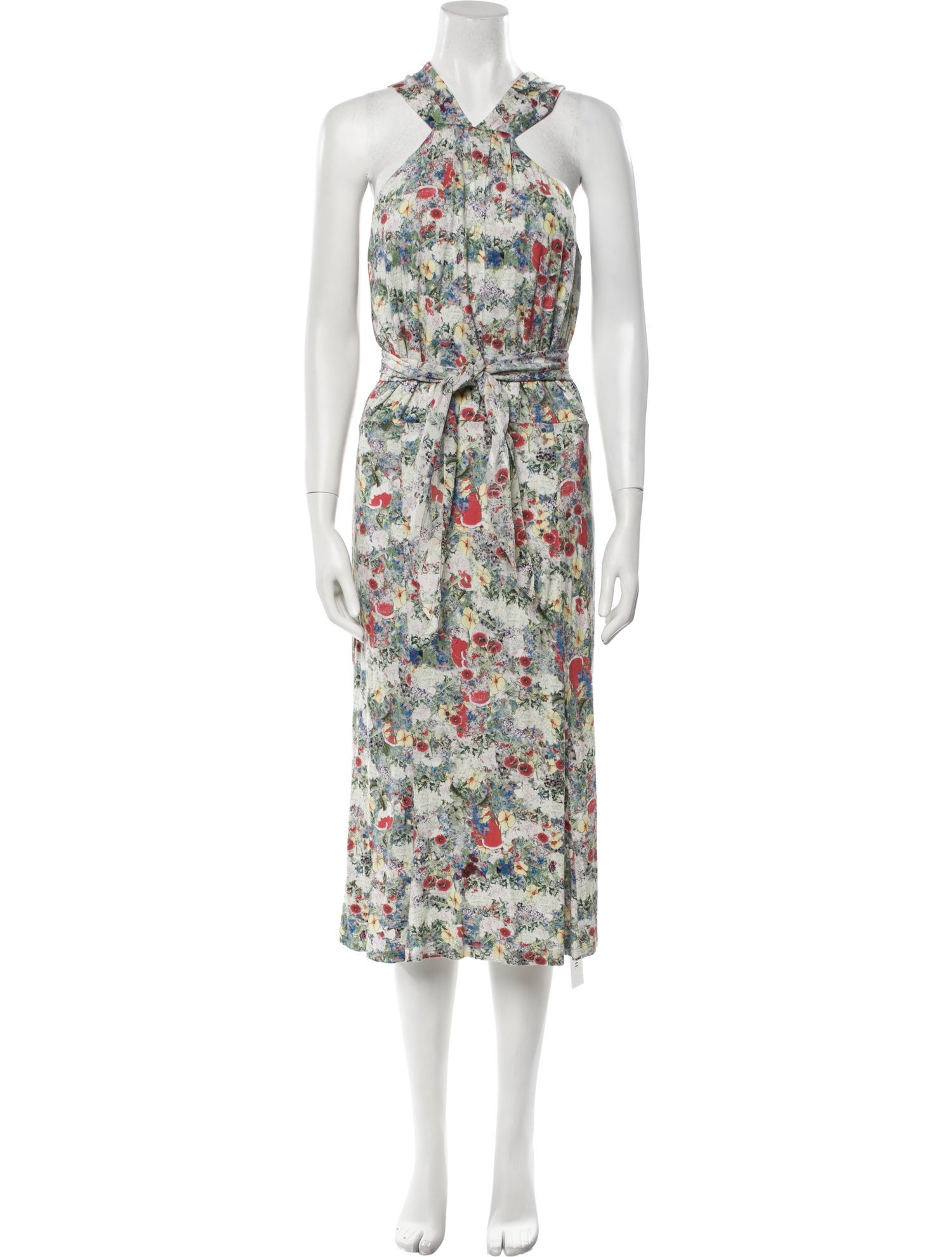 Erdem Floral Print Midi Length Dress