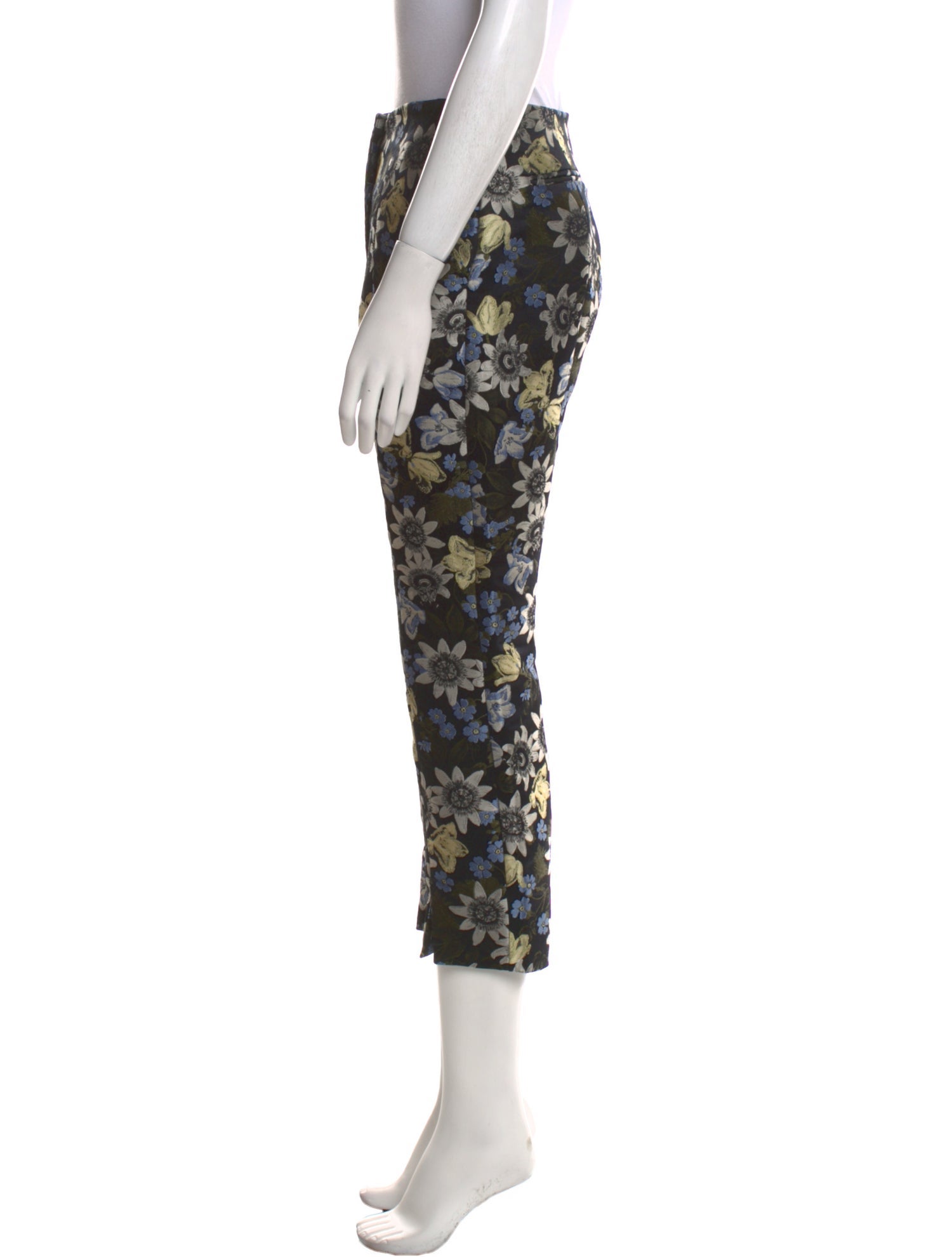 Erdem Floral Print Straight Leg Pants