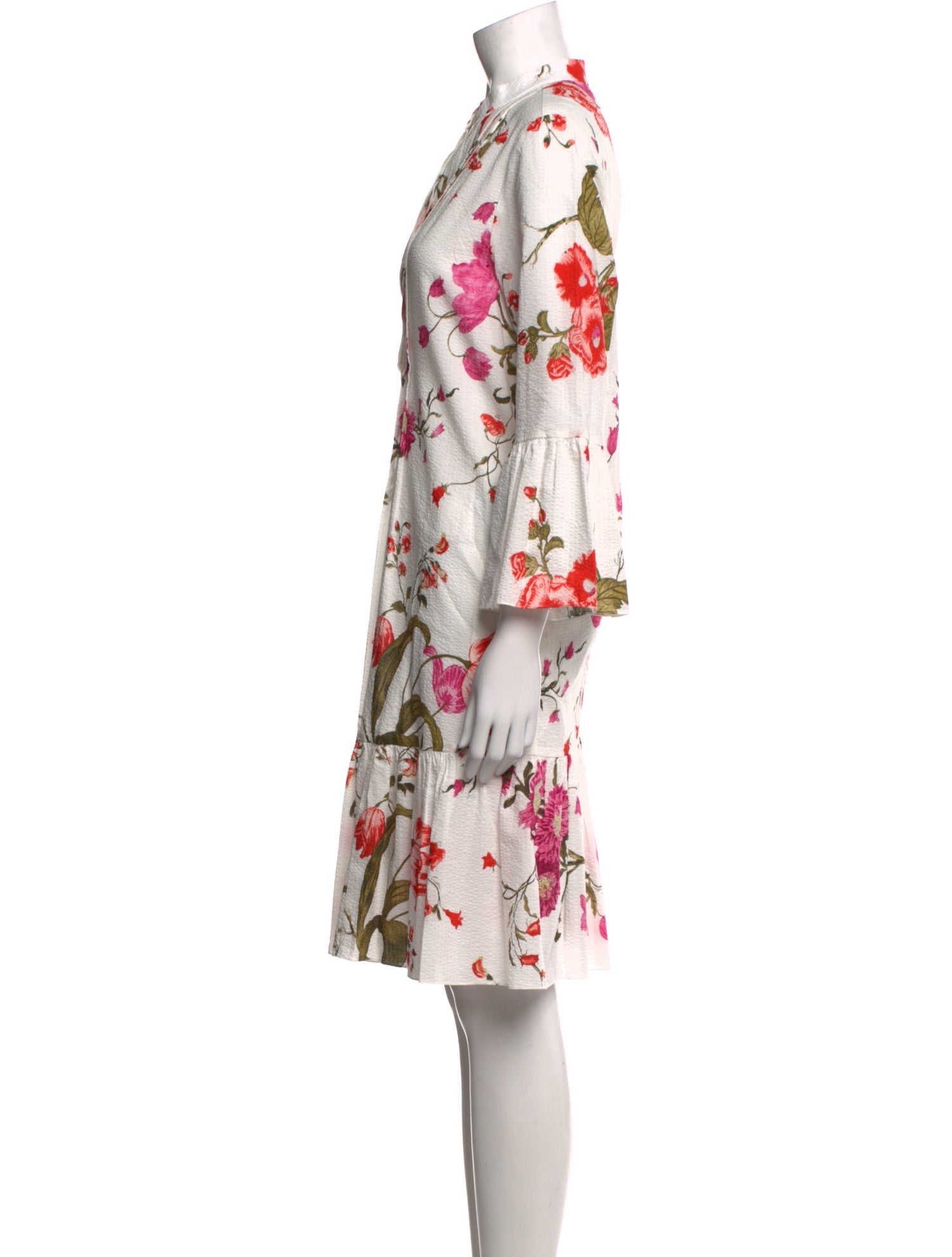 Erdem Floral Print Midi Length Dress