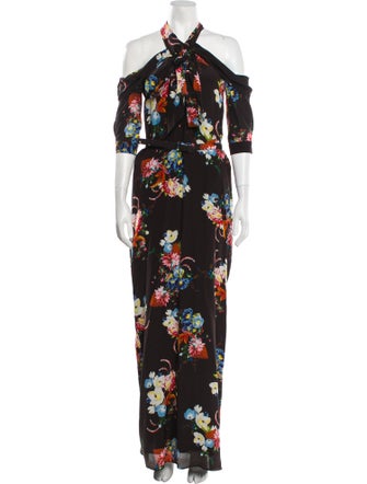 Erdem Floral Print Long Dress