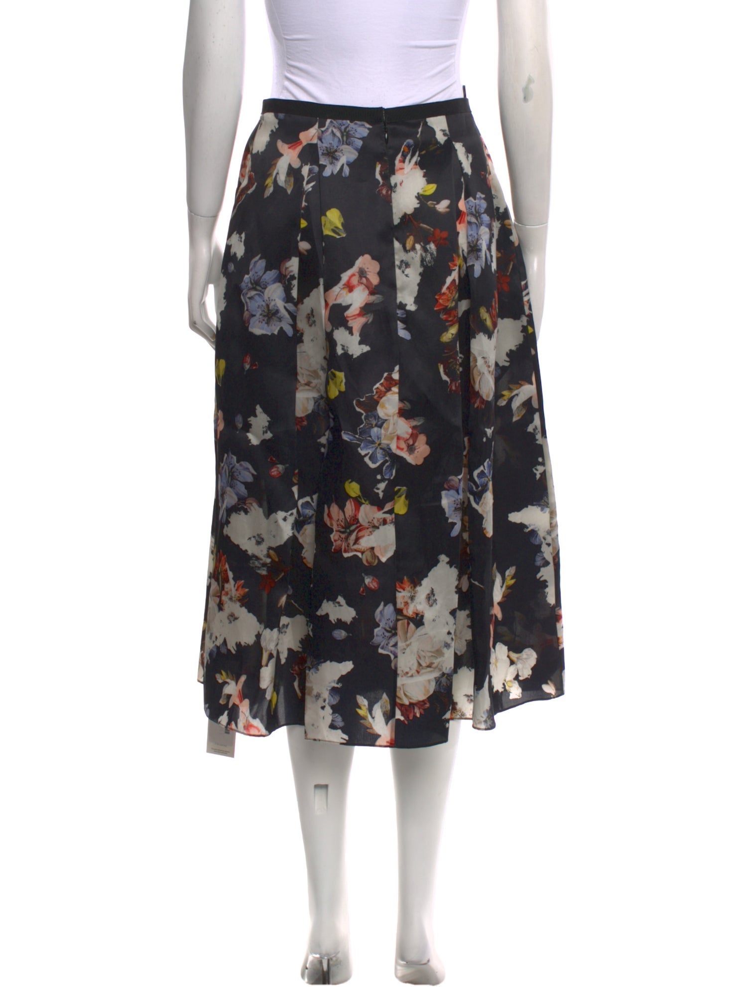 Erdem Silk Midi Length Skirt