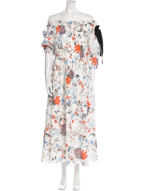 Erdem Floral Print Long Dress