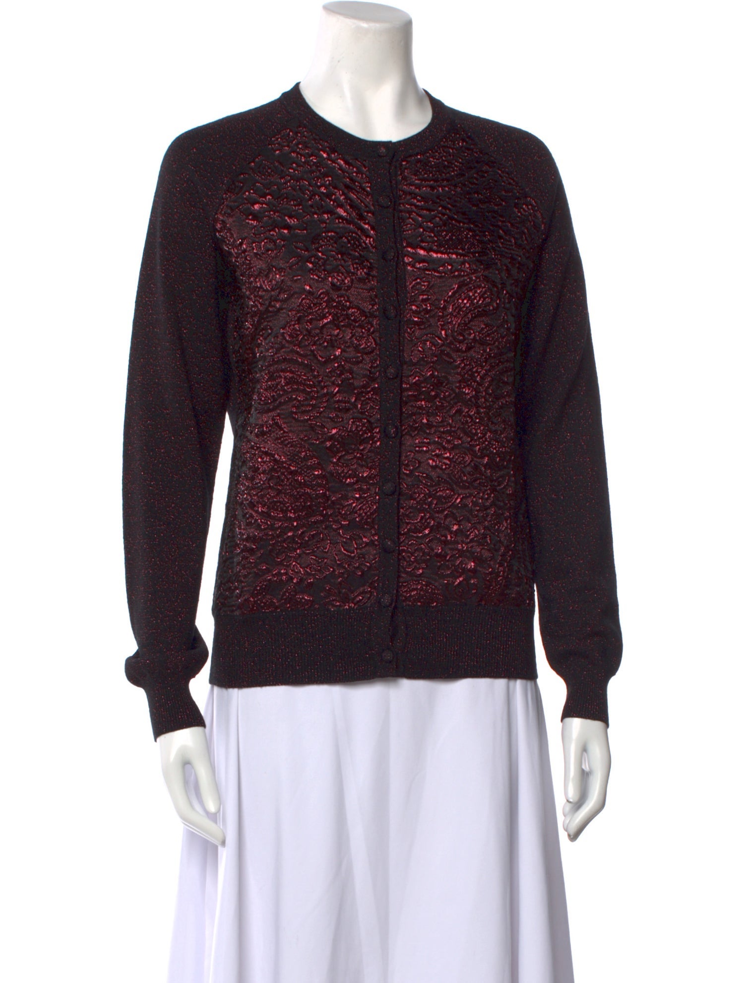 Erdem Printed Crew Neck Sweater